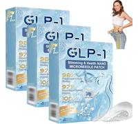 Buildleaf Glp-1 - Toppa in nano-microneedle, patch Buildleaf/Crazyleaf Nano Microneedle, patch Glp-1 avanzate, toppe nano-micro aghi a lunga durata, per rassodare la pelle e il corpo (3 scatole)