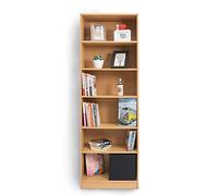BuildRapido Libreria regolabile a 6 ripiani, facile da montare, in legno, misura unica