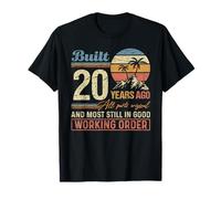 Built 20 Years Fa All Parts Originale Divertente 20° Compleanno Maglietta