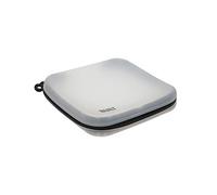 BUILT Bustina Trasparente Riutilizzabile in Silicone con Cerniera per Snack, Trucchi e Matite, Priva di BPA, 16 cm x 16 cm