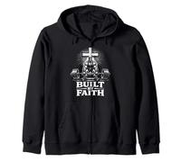 Built By Faith Christian Workout Pesi Palestra Felpa con Cappuccio