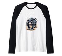 Built-Different Panther - Grafica Motivazione feroce Maglia con Maniche Raglan