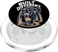Built-Different Panther - Grafica motivazione feroce PopSockets PopGrip per MagSafe