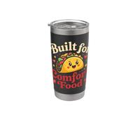 Built for comfort food Cute Taco Bicchiere termico in acciaio inox doppia parete