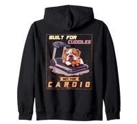 BUILT FOR CUDDLES NOT FOR CARDIO Felpa con Cappuccio