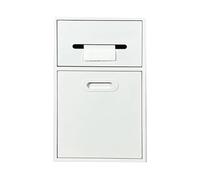 Built-in Niches Stainless Steel Niches With Removable Door With Trash Can Bathroom Shower Customized Niche Next To Toilet Suitable For Parks Public Restrooms