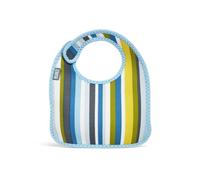 Built NY - Bavaglino per neonato a righe, set da 2 pz, colore: Azzurro