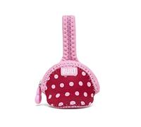 Built NY - Borsello porta ciuccio singolo, a mini pois, colore: Rosa