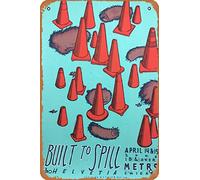 Built to Spill - 2006 poster Chicago Metro retrò metallo latta vintage cartello 30,5 x 20,3 cm decorazione da parete