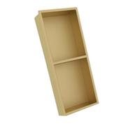 BuiltIn - Ripiani doccia in acciaio inox 304, per shampoo, sapone e articoli da toeletta, design quadrato a alcova, non necessita di piastrelle, 320 x 320 x 125 mm