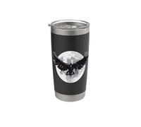 BUIO CI E NIENTE DI PIÙ Il Raven Edgar Allan Poe Meme Bicchiere termico in acciaio inox doppia parete