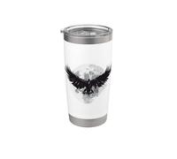 BUIO CI E NIENTE DI PIÙ Il Raven Edgar Allan Poe Meme Bicchiere termico in acciaio inox doppia parete
