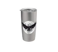 BUIO CI E NIENTE DI PIÙ Il Raven Edgar Allan Poe Meme Bicchiere termico in acciaio inox doppia parete