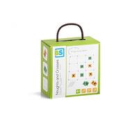 Buitenspeel- BS Toys Giant Tic Tac Toe Game-Divertimento Esterno Massimo per Tutte Le età Gioco del Tris Gigante, Colore Verde/Arancione, 70 x 70 cm, GA263