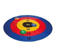 Gioco di lancio dei dischi su bersaglio colorato