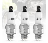 Bujía RJ19LM Compatible con Briggs & Stratton 796112S, C5-0041, C5-A, C5-QZ - Reemplazo para Cortacéspedes y Equipos de Jardinería - Paquete de 3 Unidades, Alta Durabilidad y Arranque Confiable del Mo