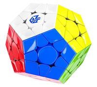 Bukefuno Megaminx MagLev UV V2 Speed Magic Cube Puzzle 120 magneti Megaminx Pentagonal Speed Cube magnetico senza adesivo rivestimento UV Base nera