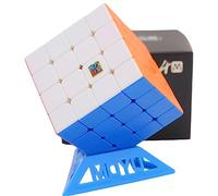Bukefuno Moyu Meilong 4 x 4 M Cubo magico magnetico senza adesivo, MFJS Meilong 4 x 4 m magnetico Magic Cube Puzzle 4 x 4 m Magnetic Speed Magic Cube