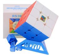Bukefuno MoYu RS3M 2020 3x3 Cubo magico magnetico Moyu RS3M 3x3 2020 Speed Magic Cube Stickerlos MFJS RS3 M 2020 Speed Cube Puzzle