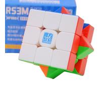 Bukefuno MoYu RS3M V5 3x3 - Cubo magnetico a doppia regolazione 2023, Speed Magic Cube Moyu RS3M V5, 3x3x3, senza adesivo, MFJS Speed Cube RS3 M V5 Puzzle