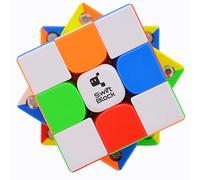 Bukefuno Swift Block Gan355S 3x3 - Cubo magnetico di velocità 2023 Magic Cube Swift Cube 355 S 3x3