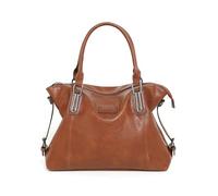 BUKESIYI Donna Borse a Mano Borsa a Tracoll Marca Spalla Elegante Tote 2024 PU Pelle IT77447 Marrone