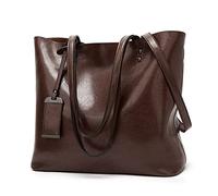 BUKESIYI Donna Borse a Spalla Borsa a Mano Ecopelle Borse a Tracolla Elegante Tote 2024 PU Pelle IT77302 caffè