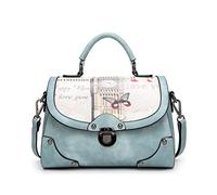 BUKESIYI Donna Borse a Tracoll Borsa a Mano Firmate Borse a Spalla 2024 PU Pelle IT77101 Blu
