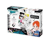 Buki Professional Studio Manga - Taccuino Manga con 8 pennarelli per Alcool