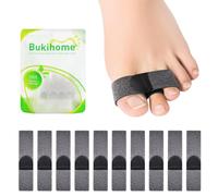 Bukihome Raddrizzatore per dita a martello, in tessuto, riutilizzabile, protegge e raddrizza le dita a martello, correttore per dita dei piedi a martello per uomini e donne, riallinea piegate, storte