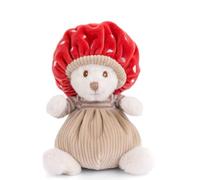 Bukowski Design AB Ziggy Mushroom, Orsetto di Peluche Bianco Vestito da Funghetto, Altezza 15cm