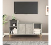 BUKSCYJS Mobile TV Bassomobile Per Tv Grigio Cemento 100x35x55 Cm Legno Multistratoadatto Per L'Uso Sotto Il Televisore, In Soggiorno, In Camera Da Letto