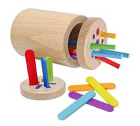 Bukuhlio 2 in 1 Giocattoli Montessori da Impilare e Ordinare 1 2 3 Anni, Giochi di Selezione di Forme e Colori Giochi Bambini Regali di Compleanno