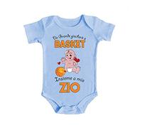 Bulabadoo Body da neonato Basket Zio - Da Grande giocherò a Basket - Insieme a mio Zio - Pallacanestro - Pagliaccetto - idea regalo
