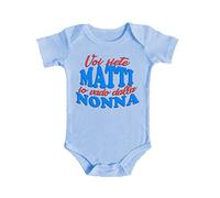 Bulabadoo Body da neonato Maschietto - Voi Siete Matti! - Io Vado dalla Nonna! - Body Simpatici e Divertenti - Body Neonato Nonna - Body da neonato - Body Neonato Manica Corta - idea regalo