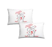 Bulabadoo Coppia Federe SanValentino Personalizzate - Tra i tanti Ho Incontrato Te [ PERSONALIZZA NOMI] - Federe Cuscino Letto Matrimoniale - Coppie - Partner - Compagna - Regalo