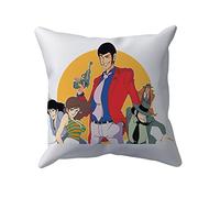 Bulabadoo Cuscino Lupin III - Fujiko - Goemon - Zenigata - Jigen - Cartoni Anni 70-80 - 90 - Cuscini Divano Divertenti - Idea regalo