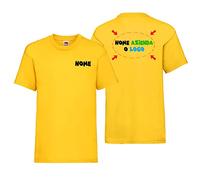 Bulabadoo Maglietta Azienda Fronte Retro Nome Logo Azienda Personalizzabili Tshirt Lavoro Uomo Donna Dipendente Lavoratore Ditta Impresa Stampa Anteriore e Posteriore Tshirt Personalizzate