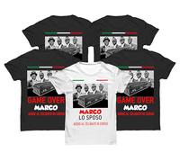 Bulabadoo Pacchetto Magliette Addio Celibato Nome Personalizzato Sposo Amici Meme Divertente Bara Tshirt Celibato Game Over