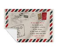 Bulabadoo Plaid per Figlio Personalizzabile - Sei la Mia Gioia - Ti voglio un bene infinito - Dedica - Lettera - Coperta pile - Cartolina - Regalo Figlio