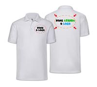 Bulabadoo Polo Aziendale Fronte Retro Nome Logo Azienda Personalizzabili Lavoro Uomo Donna Dipendente Lavoratore Ditta Impresa Circolo Logo Fronte Retro