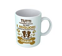 Bulabadoo Tazza Border Collie Personalizzabile - Tutti Nascono Uguali ma Solo i Migliori Hanno Un Border Collie [ Nome Cane ] - Tazza in Ceramica - Razze Cani