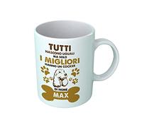 Bulabadoo Tazza Cocker Personalizzabile - Tutti Nascono Uguali ma Solo i Migliori Hanno Un Cocker [ SCRIVI Nome ] - Razze Cani - Tazze Personalizzabili