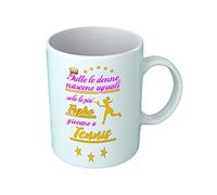 Bulabadoo Tazza Divertente Donna Tutte le Donne Nascono Uguali ma solo le più fighe Giocano a Tennis Tazza Ragazza Woman Girl Gadget Idea Regalo Simpatica