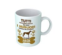 Bulabadoo Tazza Levriero Personalizzabile - Tutti Nascono Uguali ma Solo i Migliori Hanno Un Levriero [ SCRIVI Nome ] - Tazza Personalizzabile - Regalo Amico