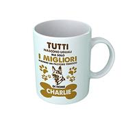 Bulabadoo Tazza Pastore Tedesco Personalizzabile - Tutti Nascono Uguali ma Solo i Migliori Hanno Un Pastore Tedesco [ SCRIVI Nome ] - Simpatica Idea Regalo