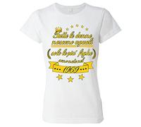 Bulabadoo Tshirt Compleanno Donna - Tutte Le Donne Nascono Uguali ma Solo Le più Fighe Sono Nate nel 1969 - Maglietta Donna Divertente - Idea Regalo Compleanno Donna