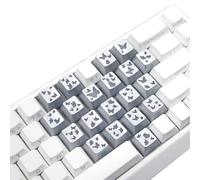 BULAIDAI Copritasti traslucidi Contro la dissolvenza con Gioco a Tema Farfalla incisa Leggera e produttività Notturna Dodici e Cinquanta copritasti Scuri