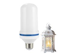 Bulbo fiammeggiante a LED - Luce di fiamma decorativa tremolante con bagliore calda per il ristorante per casa interno esterno Natale natale, lampada da illuminazione ambientale patio soggiorno camera