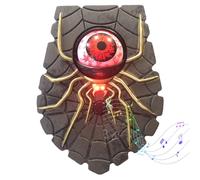 Bulbo oculari di Halloween, campanello d'occhio di Halloween Spider di con suoni spettrali ＆ Canda della porta a batteria leggera per casa stregata, campanello decorativo